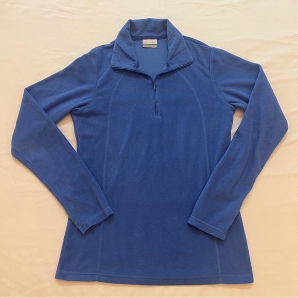 Columbia Sweaters - Columbia Pullover Womens Small Blue Fleece 1/4 Zip Sweater Preppy Hiking